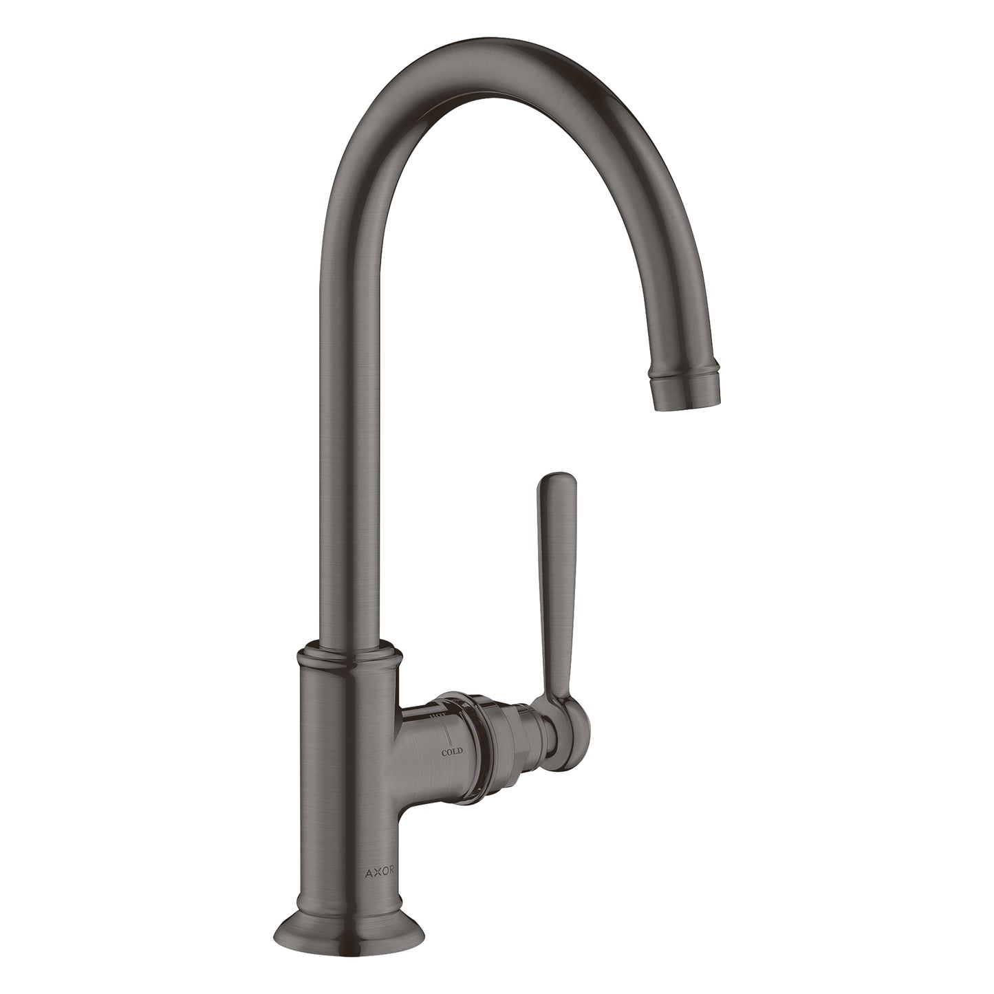 AXOR 16518341 Brushed Black Chrome Montreux Traditional Single Hole Bathroom Faucet 1.2 GPM