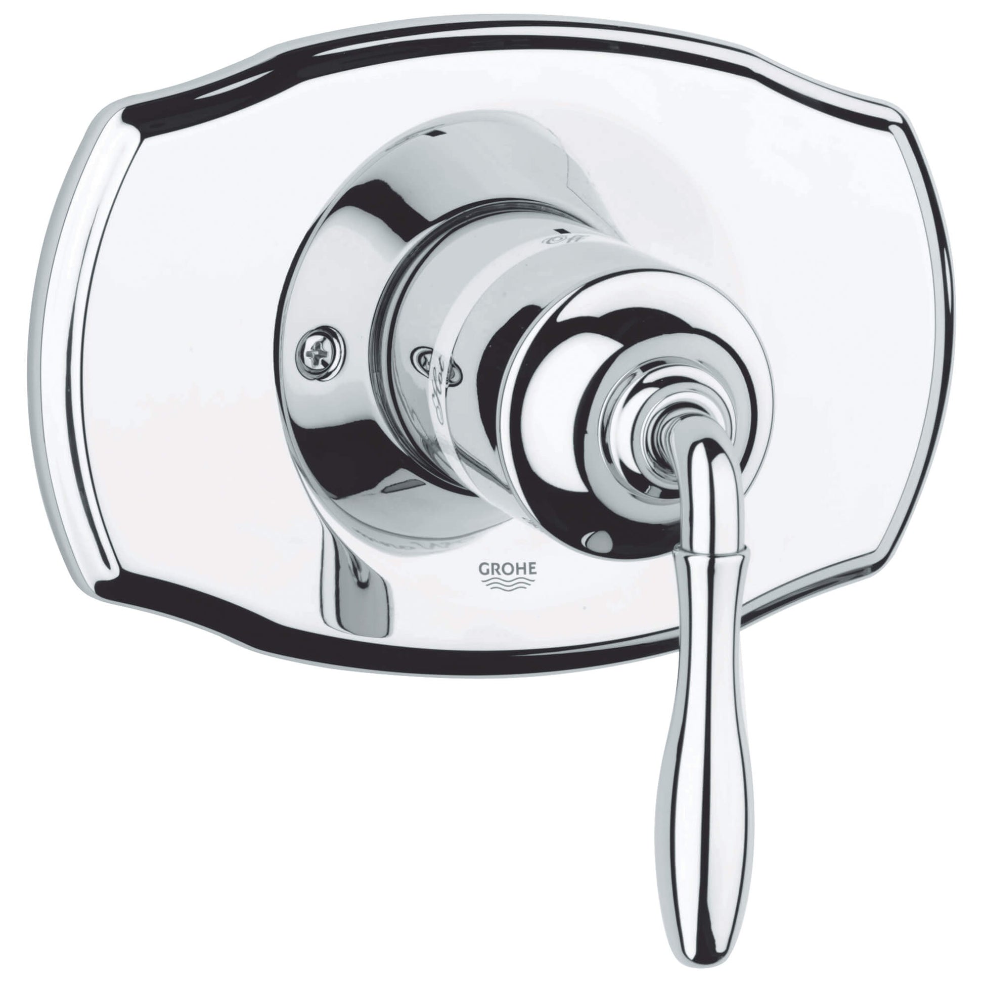 GROHE 19708000 Seabury Chrome Pressure Balance Valve Trim with Lever Handle