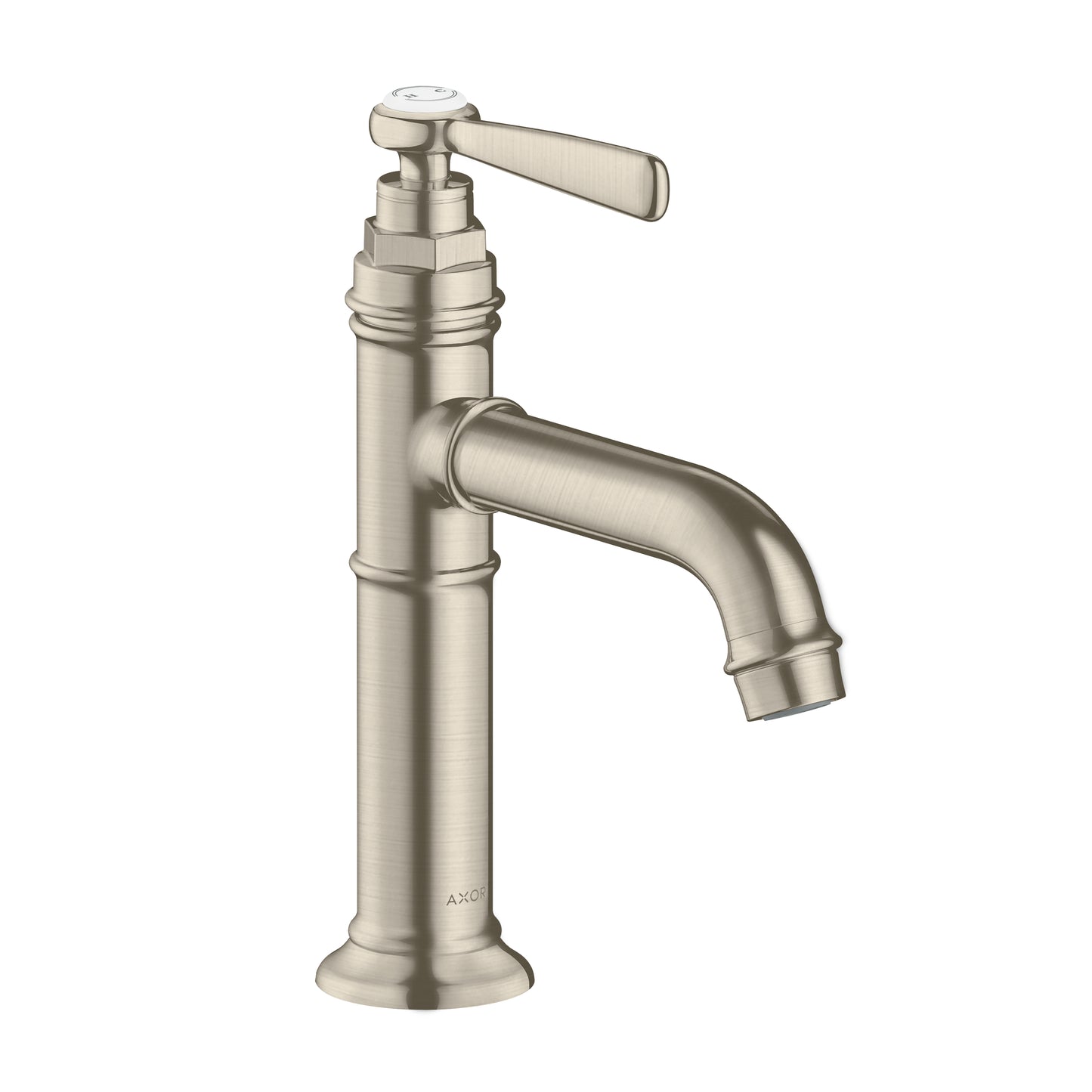 AXOR 16516821 Brushed Nickel Montreux Classic Single Hole Bathroom Faucet 1.2 GPM