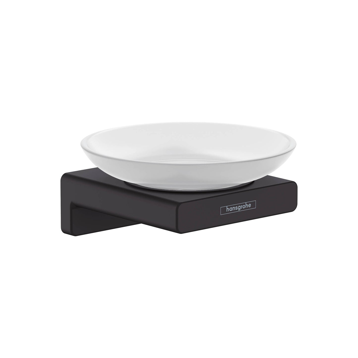 HANSGROHE 41746670 Matte Black AddStoris Modern Soap Dish