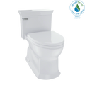 TOTO MS964214CEFG#11 Eco Soiree One Piece Elongated 1.28 GPF Universal Height Skirted Toilet with CEFIONTECT , Colonial White