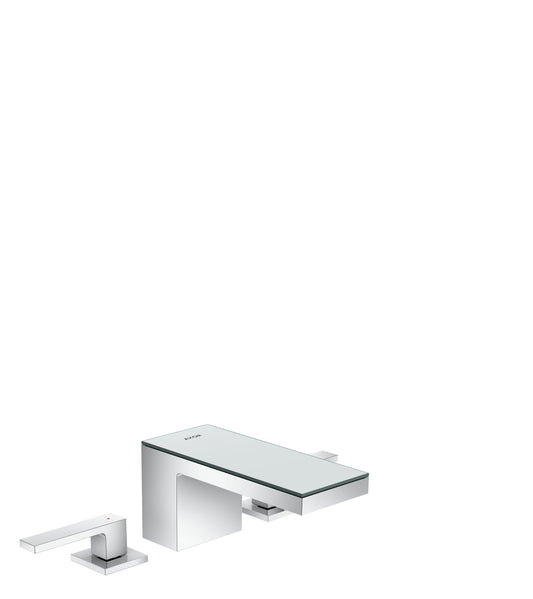 AXOR 47050001 Chrome / Mirror Glass MyEdition Avantgarde Widespread Bathroom Faucet 1.2 GPM