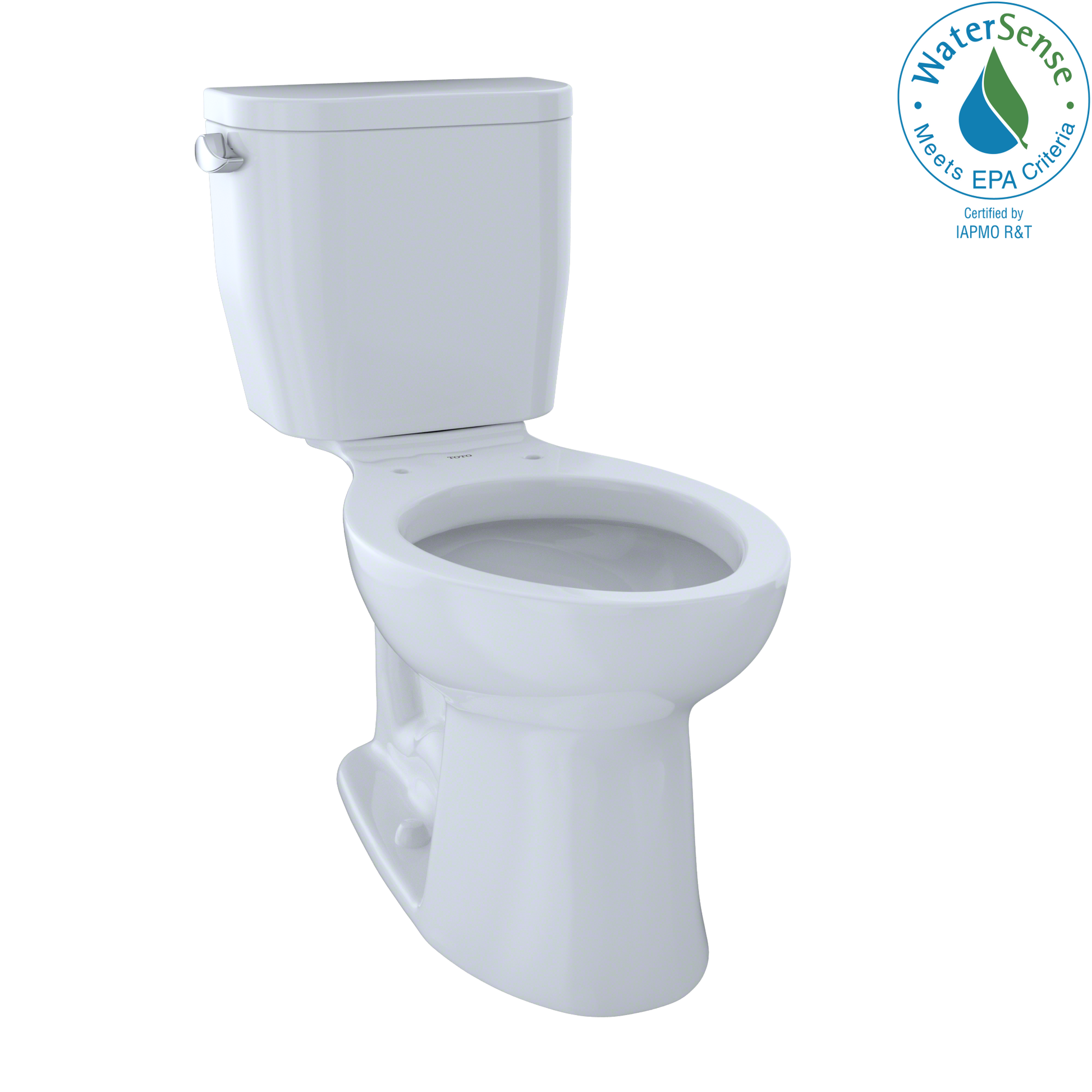 TOTO CST244EF#01 Entrada Two-Piece Elongated 1.28 GPF Universal Height Toilet , Cotton White