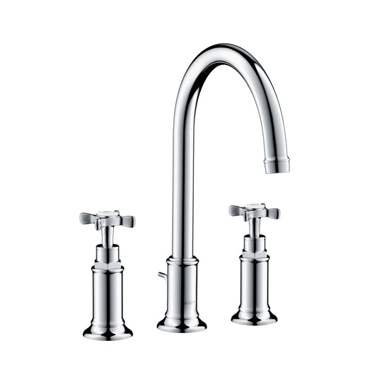 AXOR 16513001 Chrome Montreux Classic Widespread Bathroom Faucet 1.2 GPM