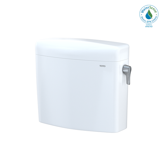 TOTO ST436EMNR#01 Aquia IV Cube Dual Flush 1.28 and 0.9 GPF Toilet Tank Only with Right Hand Trip Lever , Cotton White