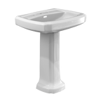TOTO LPT970.8#01 Guinevere 27-1/8" x 19-7/8" Rectangular Pedestal Bathroom Sink for 8 Inch Center Faucets , Cotton White