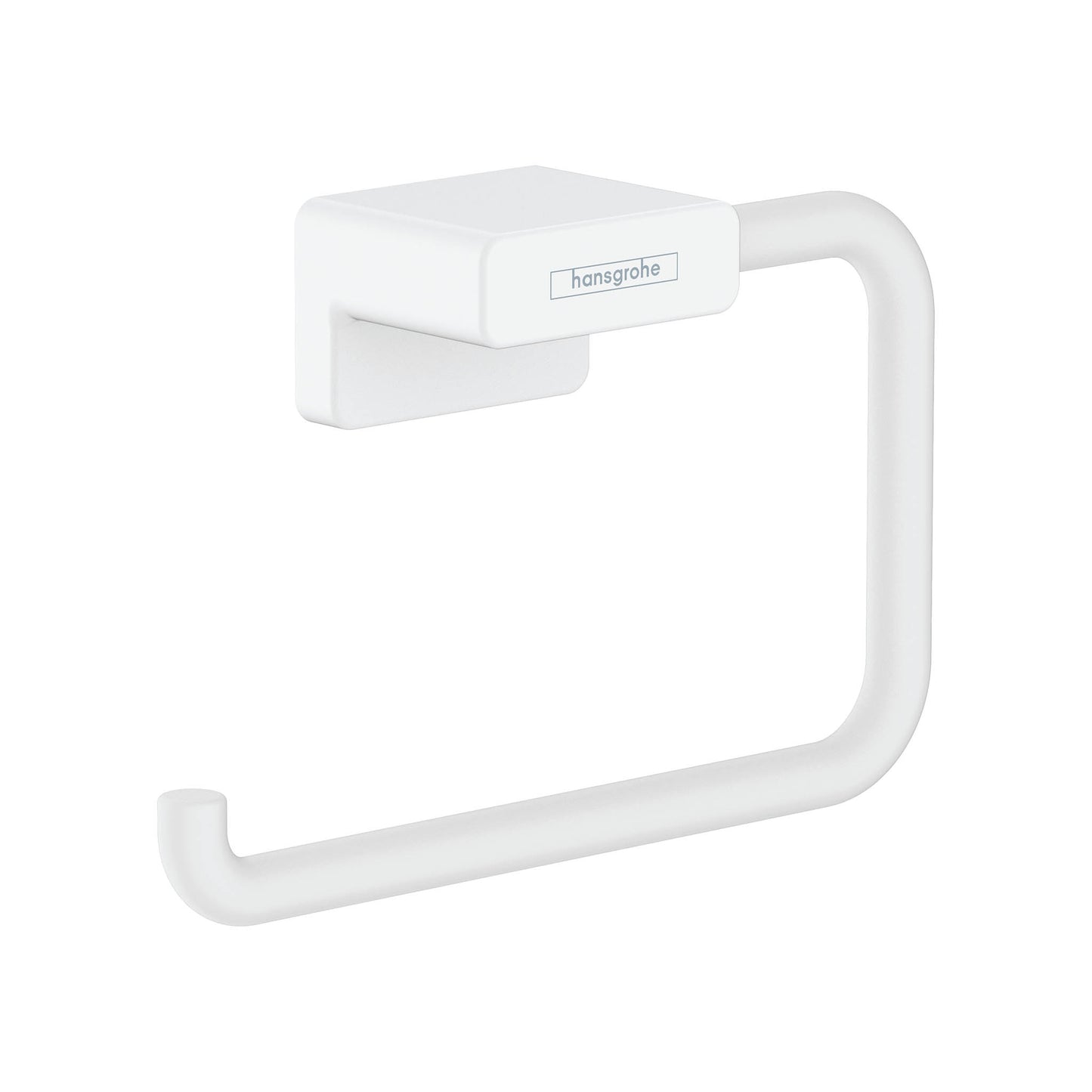 HANSGROHE 41754700 Matte White AddStoris Modern Towel Ring