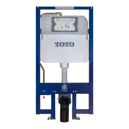 TOTO WT172M DuoFit In-Wall Toilet Tank with Dual-Max Dual-Flush 1.28 and 0.9 GPF System with Copper Supply - WT172M ,