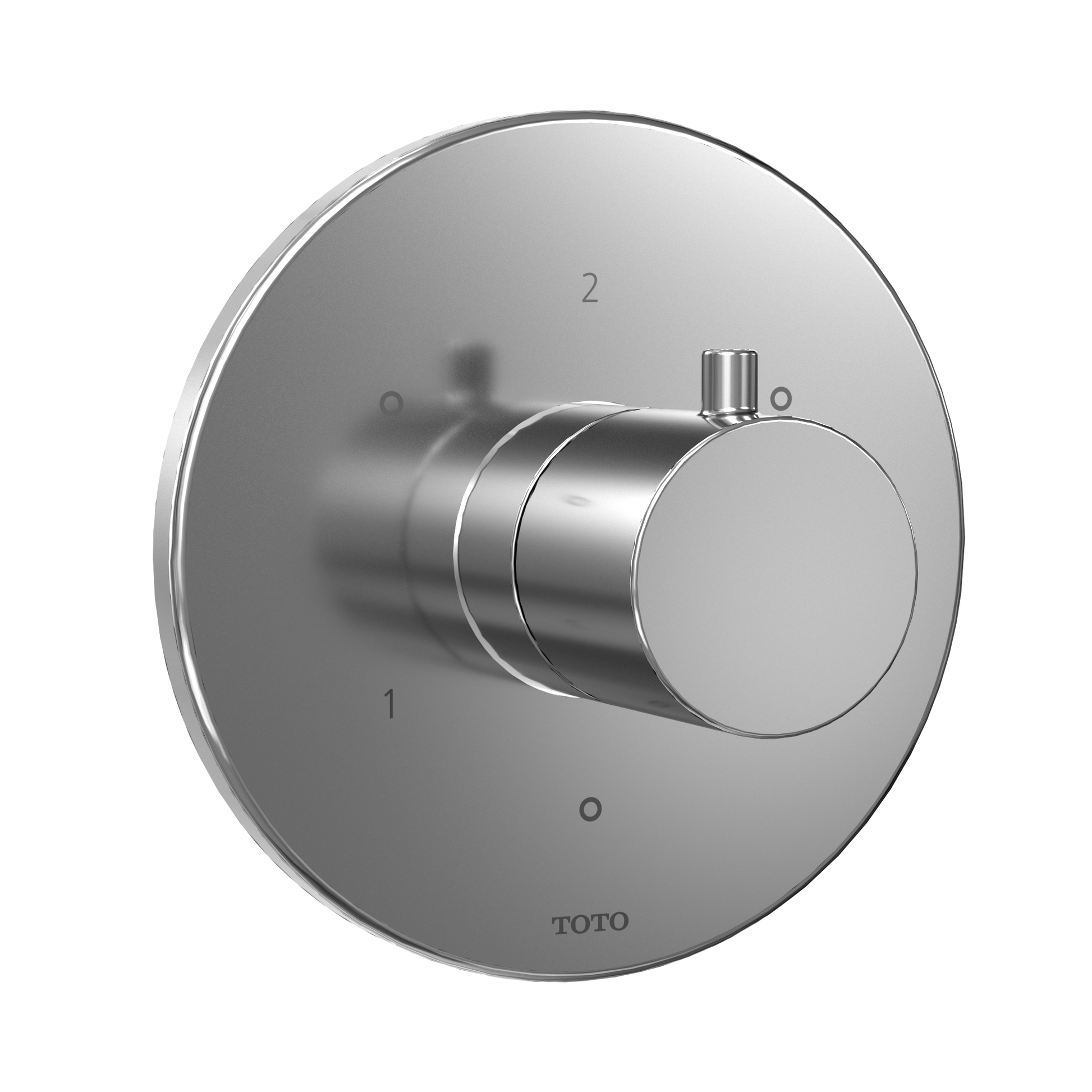 TOTO TBV01102U#CP Round Three-Way Diverter Trim with Off , Polished Chrome