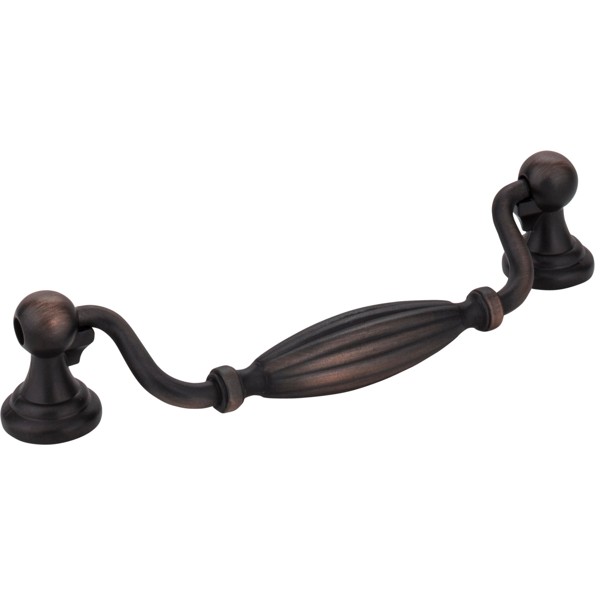 JEFFREY ALEXANDER 718-128DBAC 128 mm Center-to-Center Brushed Oil Rubbed Bronze Glenmore Cabinet Drop Pull