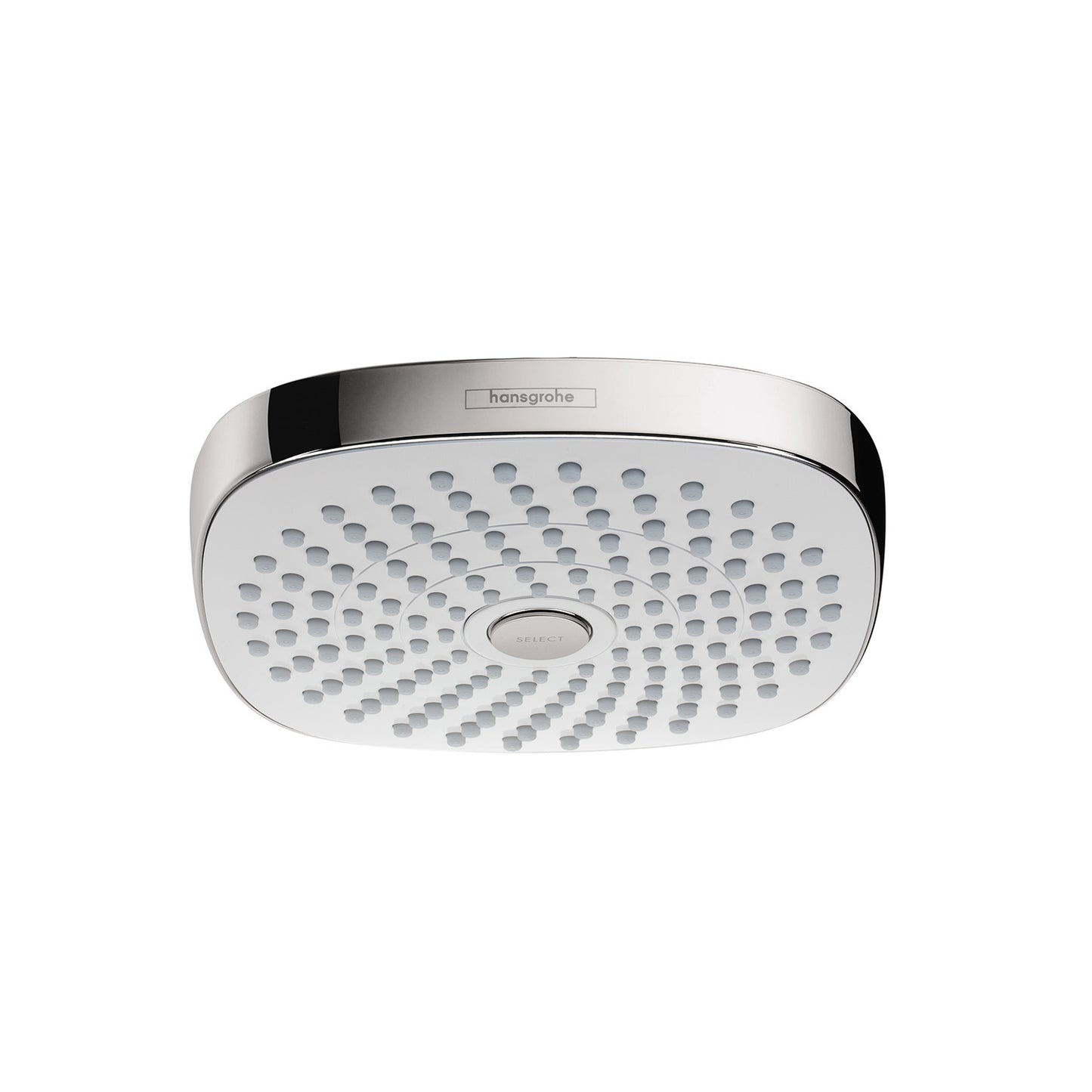 HANSGROHE 26528401 Croma Select E Showerhead 180 2-Jet, 2.0 GPM in White/Chrome