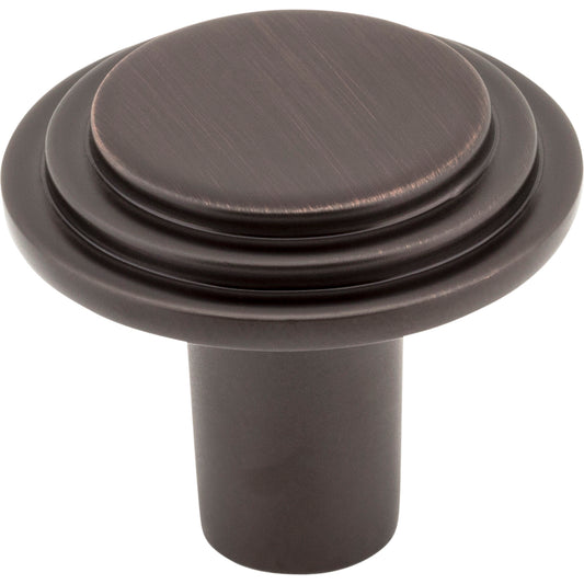 ELEMENTS 331L-DBAC 1-1/4" Diameter Brushed Oil Rubbed Bronze Round Calloway Cabinet Knob