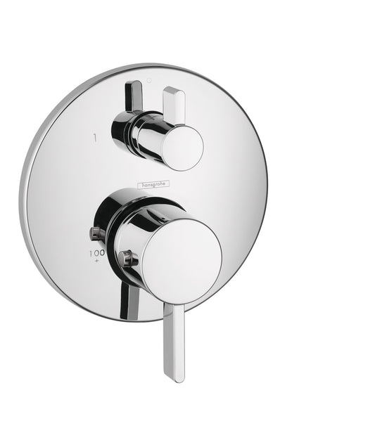 HANSGROHE 04230000 Chrome Ecostat Modern Thermostatic Trim