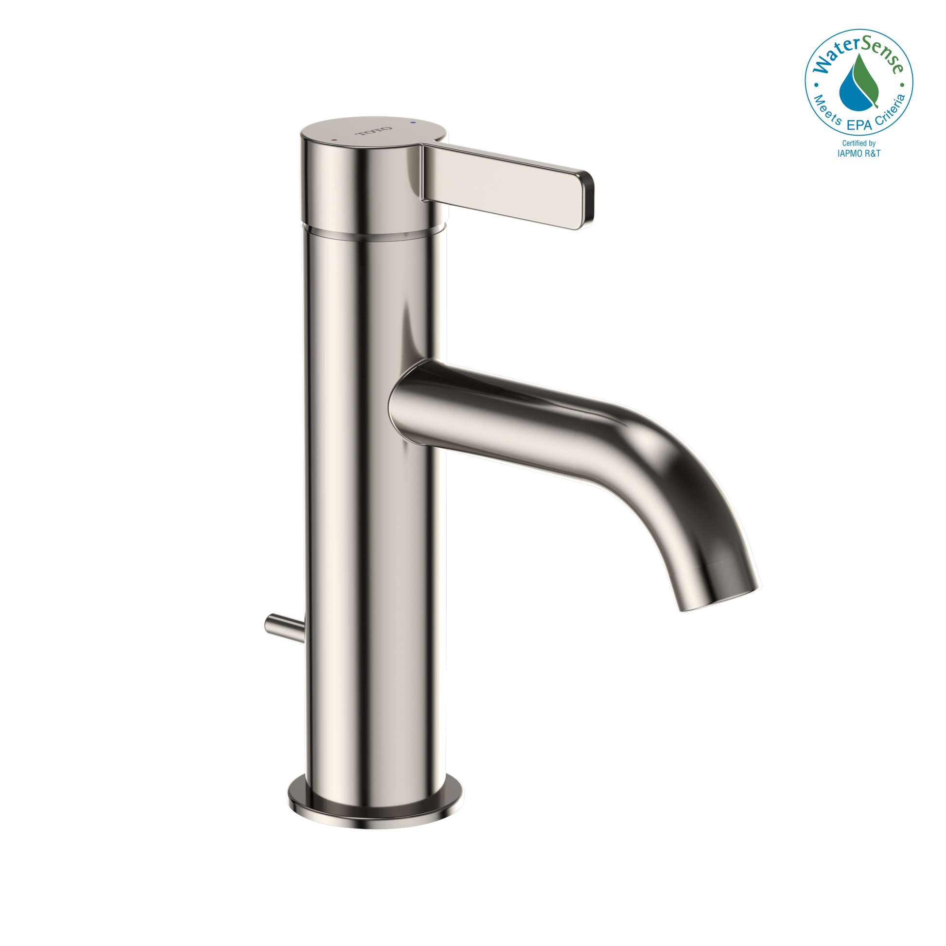 TOTO TLG11301U#PN GF Series 1.2 GPM Single Handle Bathroom Sink Faucet with COMFORT GLIDE Technology and Drain Assembly , Polished Nickel