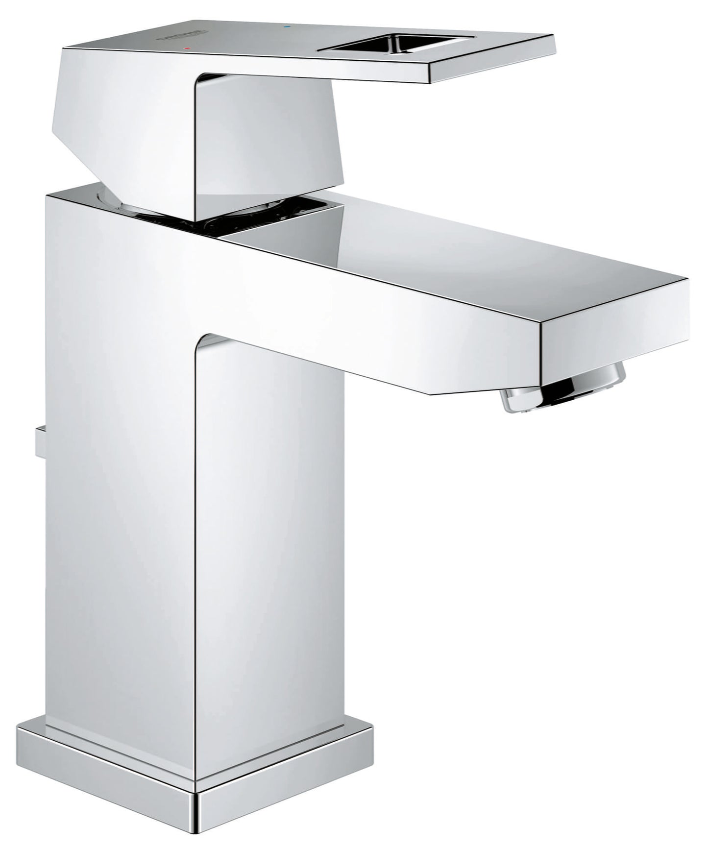 GROHE 2312900A Eurocube Chrome Single Hole Single-Handle S-Size Bathroom Faucet 1.2 GPM