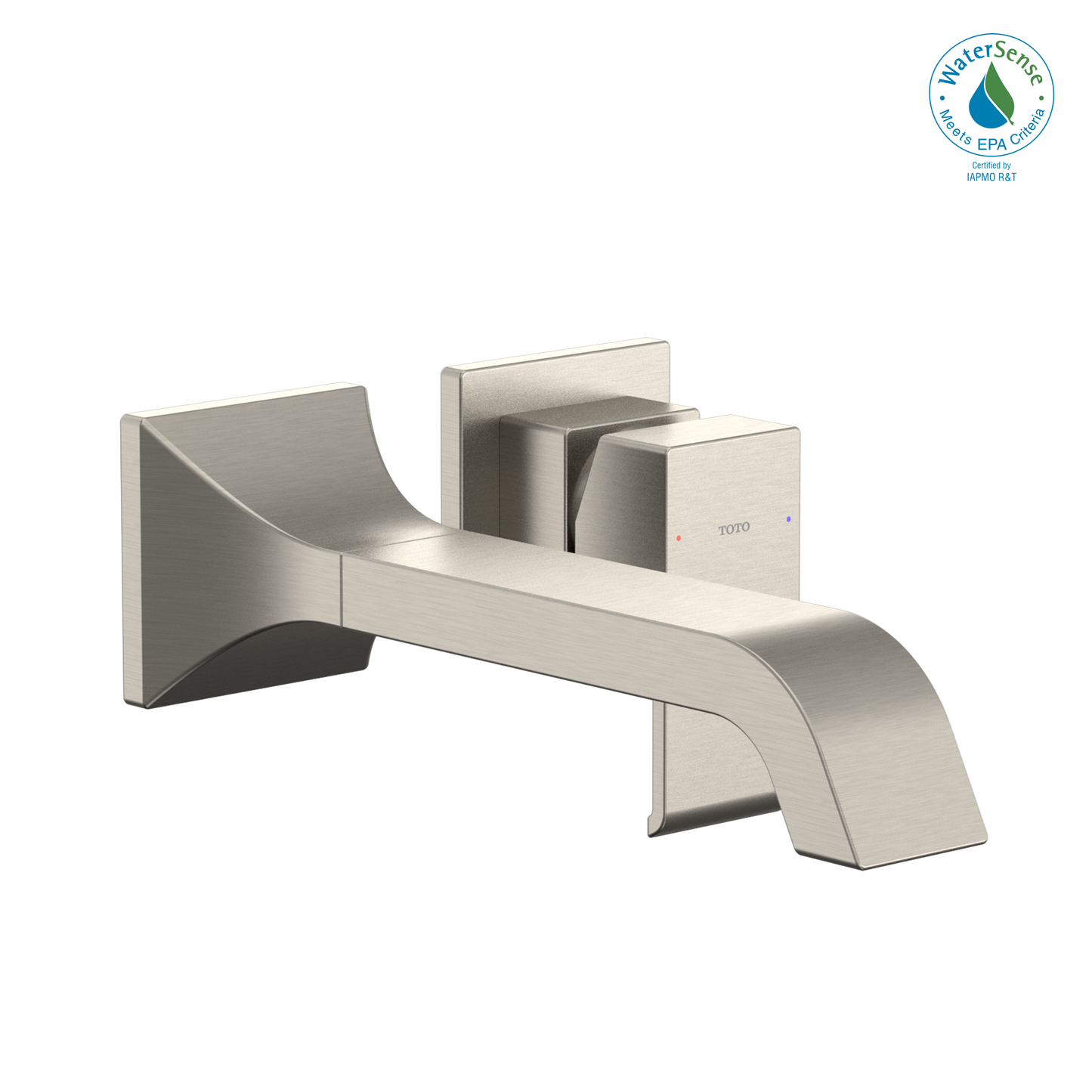 TOTO TLG08308U#BN GC 1.2 GPM Wall-Mount Single-Handle Long Bathroom Faucet with COMFORT GLIDE Technology , Brushed Nickel