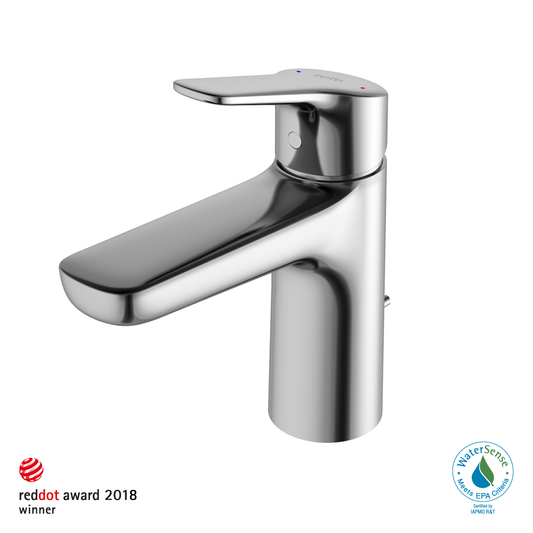 TOTO TLG03301U#CP GS Series 1.2 GPM Single Handle Bathroom Sink Faucet with COMFORT GLIDE Technology and Drain Assembly , Polished Chrome