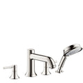 HANSGROHE 14315831 Talis C 4-Hole Roman Tub Set Trim with 1.8 GPM Handshower in Polished Nickel