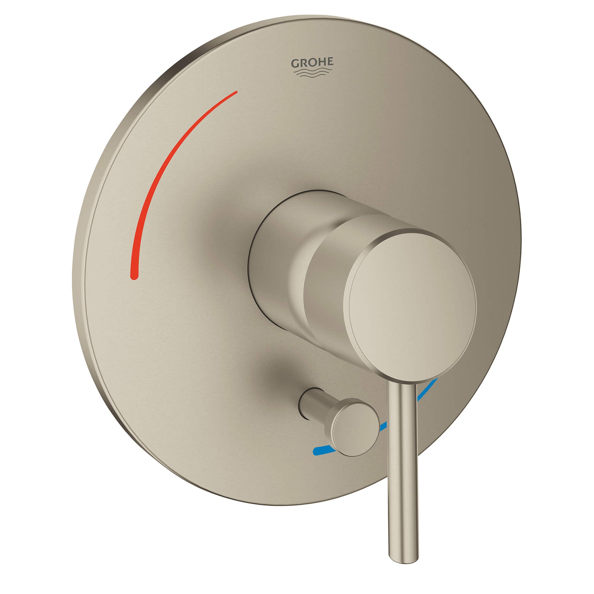 GROHE 29102EN1 Concetto Brushed Nickel Pressure Balance Valve Trim with Diverter