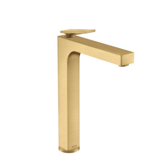 AXOR 39151251 Brushed Gold Optic Citterio Modern Single Hole Bathroom Faucet 1.2 GPM