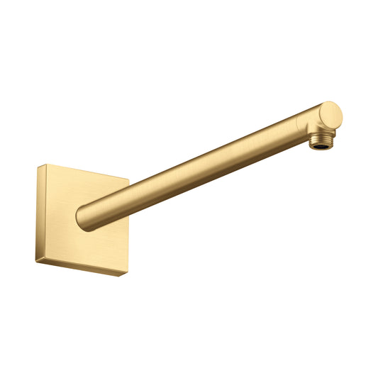 AXOR 26436251 ShowerSolutions Brushed Gold Optic Showerarm Square, 15"