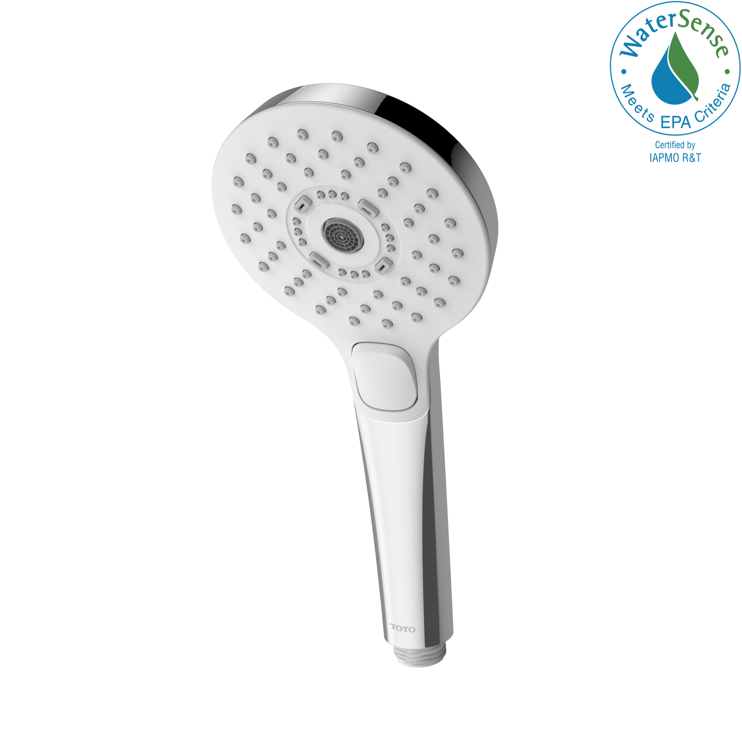 TOTO TBW01011U4#CP G Series 1.75 GPM Multifunction 4 inch Round Handshower with ACTIVE WAVE , Polished Chrome