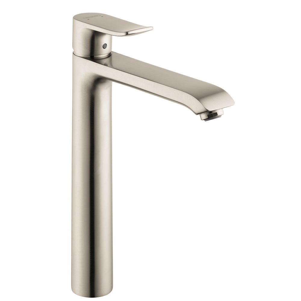 HANSGROHE 31183821 Brushed Nickel Metris Modern Single Hole Bathroom Faucet 1.2 GPM