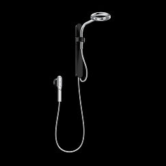 MOEN N207C0BLC Spa Shower  Two-Function 7.9" Diameter Spray Head Rainshower With Handshower In Matte Black/Chrome