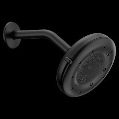 MOEN N400R0BL Quattro  Four-Function 6-1/2" Diameter Spray Head Rainshower In Matte Black