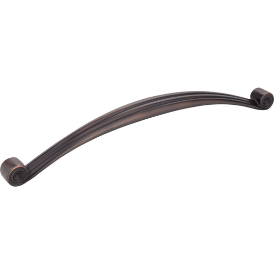 JEFFREY ALEXANDER 415-12DBAC 12" Center-to-Center Brushed Oil Rubbed Bronze Lille Appliance Handle