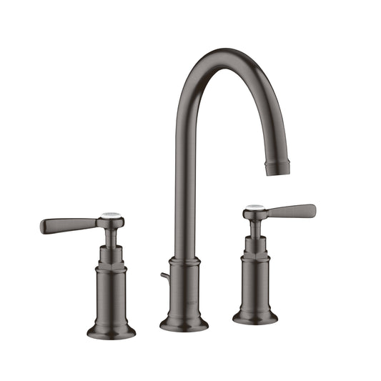 AXOR 16514341 Brushed Black Chrome Montreux Traditional Widespread Bathroom Faucet 1.2 GPM