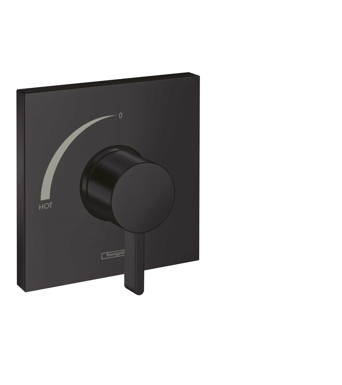 HANSGROHE 15724671 Matte Black Ecostat Square Modern Pressure Balance Trim