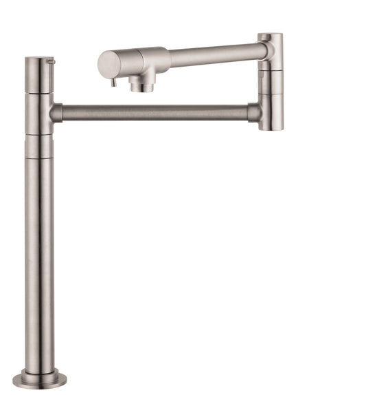 HANSGROHE 04058860 Talis S Pot Filler, Deck-Mounted in Stainless Steel Optic