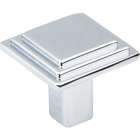 ELEMENTS 351PC 1-1/8" Overall Length Polished Chrome Square Calloway Cabinet Knob
