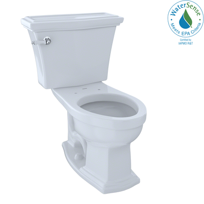 TOTO CST784EF#01 Eco Clayton Two-Piece Elongated 1.28 GPF Universal Height Toilet , Cotton White