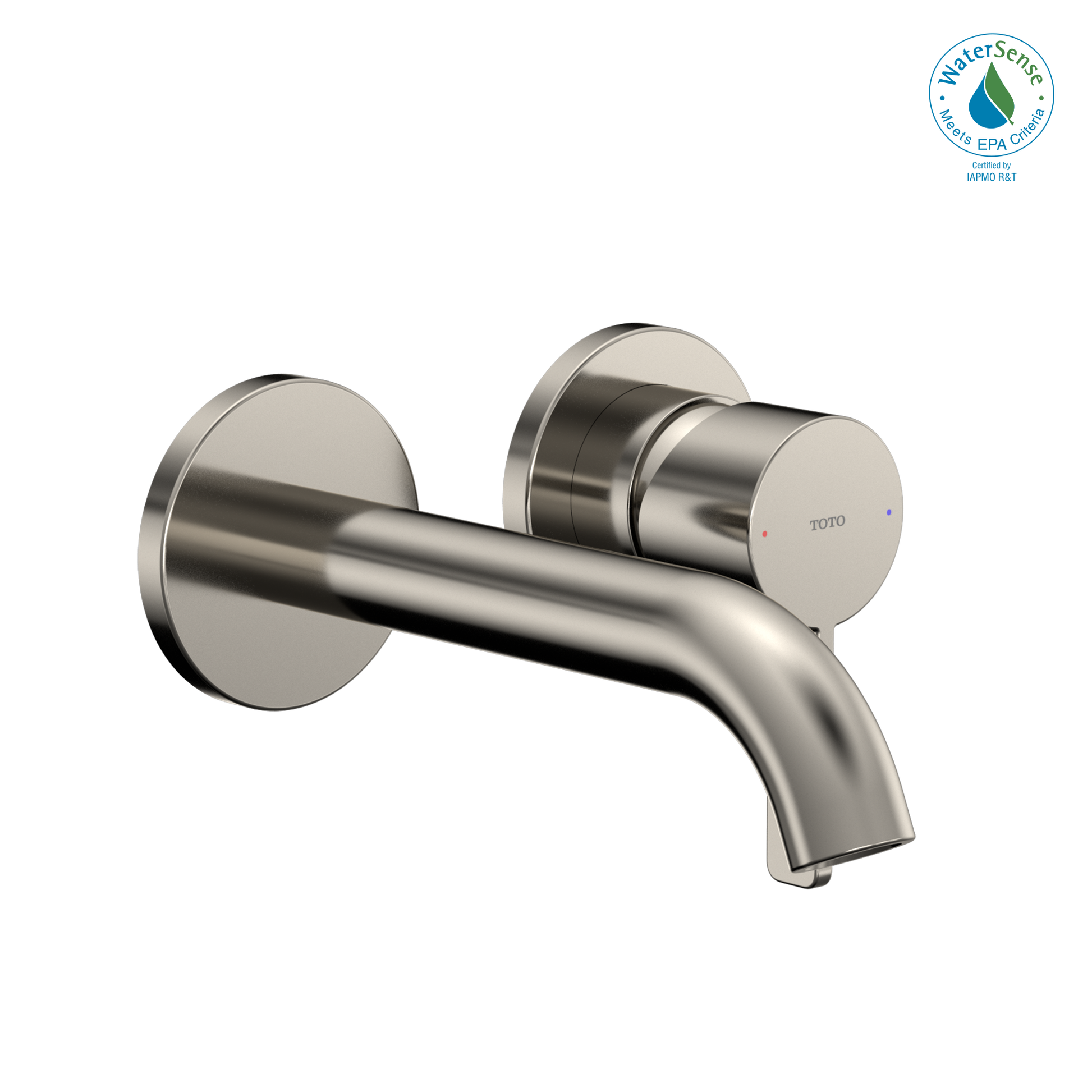 TOTO TLG11307U#PN GF 1.2 GPM Wall-Mount Single-Handle Bathroom Faucet with COMFORT GLIDE Technology , Polished Nickel