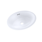 TOTO LT643#01 Dartmouth 17-1/4" x 12-7/8" Oval Undermount Bathroom Sink , Cotton White