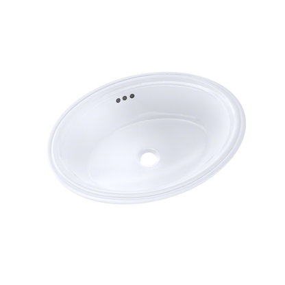TOTO LT643#01 Dartmouth 17-1/4" x 12-7/8" Oval Undermount Bathroom Sink , Cotton White