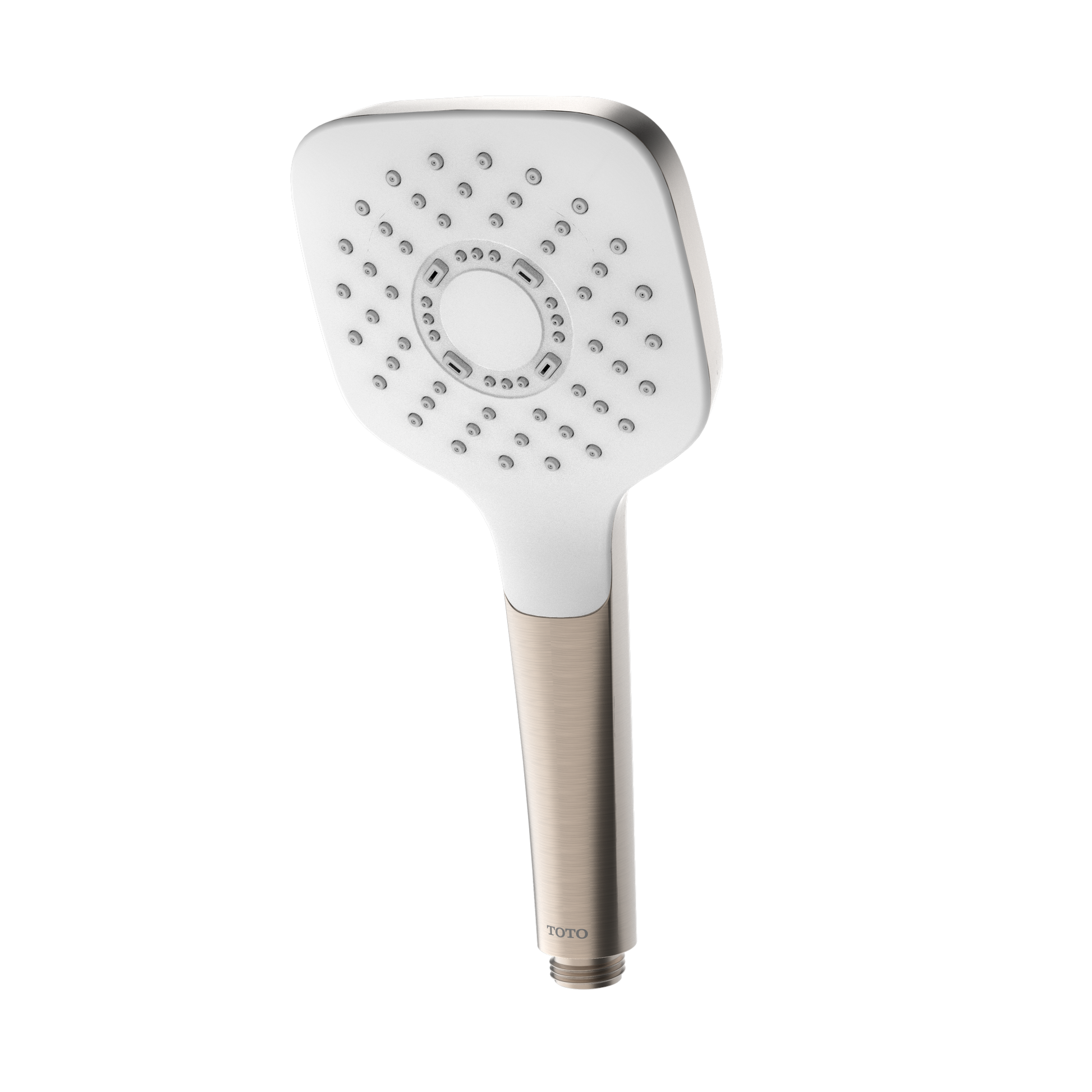 TOTO TBW02010U4#BN G Series 1.75 GPM Single Spray 4 inch Square Handshower with COMFORT WAVE Technology , Brushed Nickel