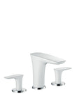 HANSGROHE 15073401 PuraVida Widespread Faucet 110, 1.2 GPM in White/Chrome