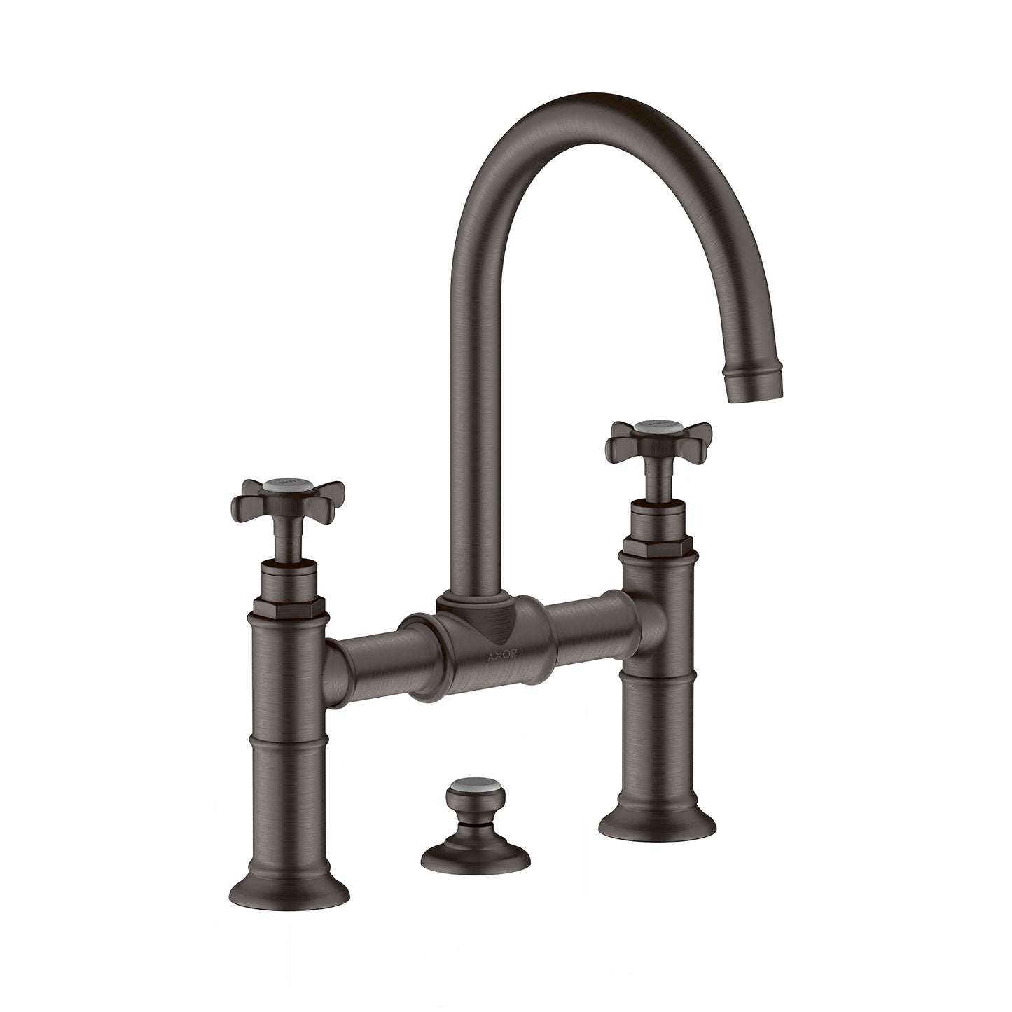 AXOR 16510341 Brushed Black Chrome Montreux Traditional Single Hole Bathroom Faucet 1.2 GPM