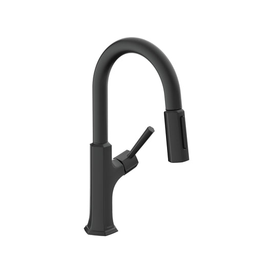 HANSGROHE 04853670 Matte Black Locarno Transitional Kitchen Faucet 1.75 GPM