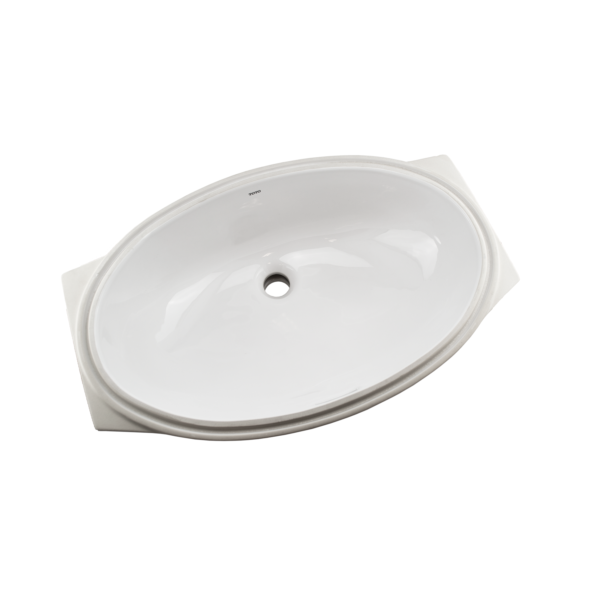 TOTO LT1506G#01 24" Oval Undermount Bathroom Sink with CEFIONTECT , Cotton White