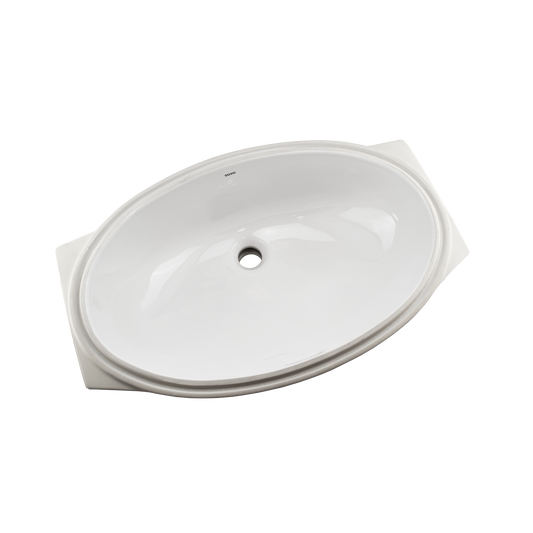 TOTO LT1506G#01 24" Oval Undermount Bathroom Sink with CEFIONTECT , Cotton White