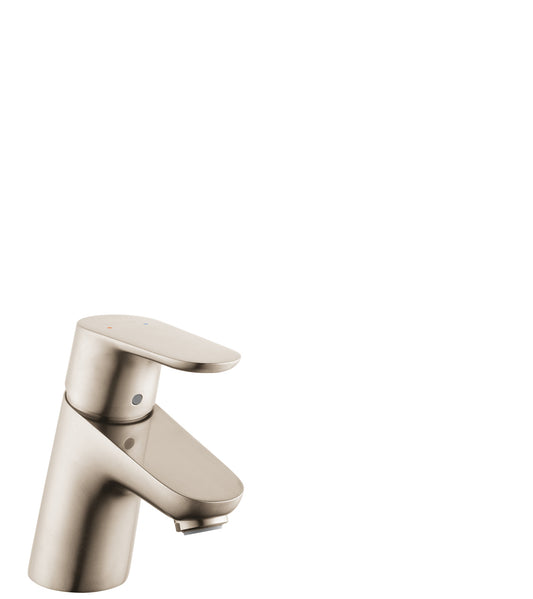 HANSGROHE 04370820 Brushed Nickel Focus Modern Single Hole Bathroom Faucet 1.2 GPM