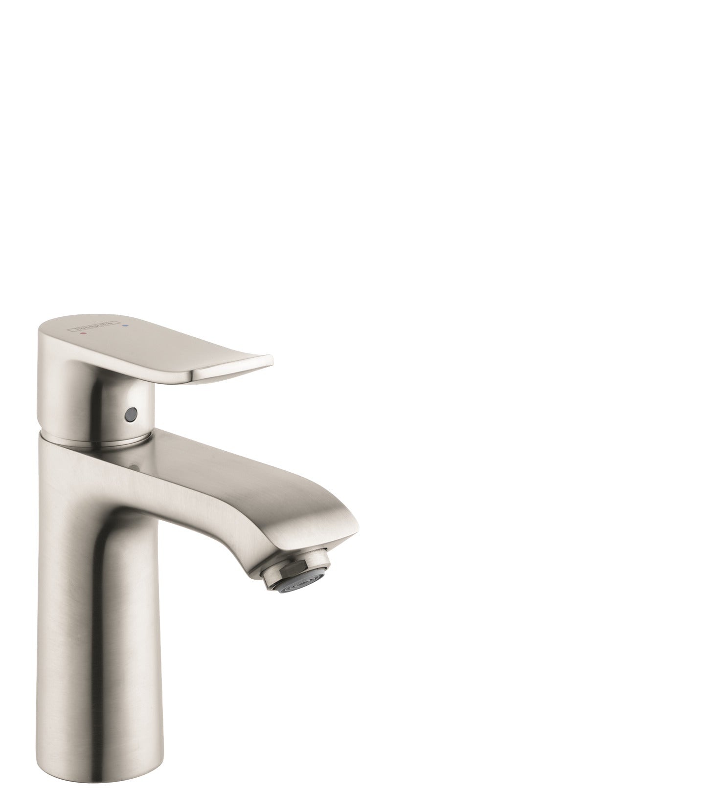 HANSGROHE 31123821 Brushed Nickel Metris Modern Single Hole Bathroom Faucet 0.5 GPM