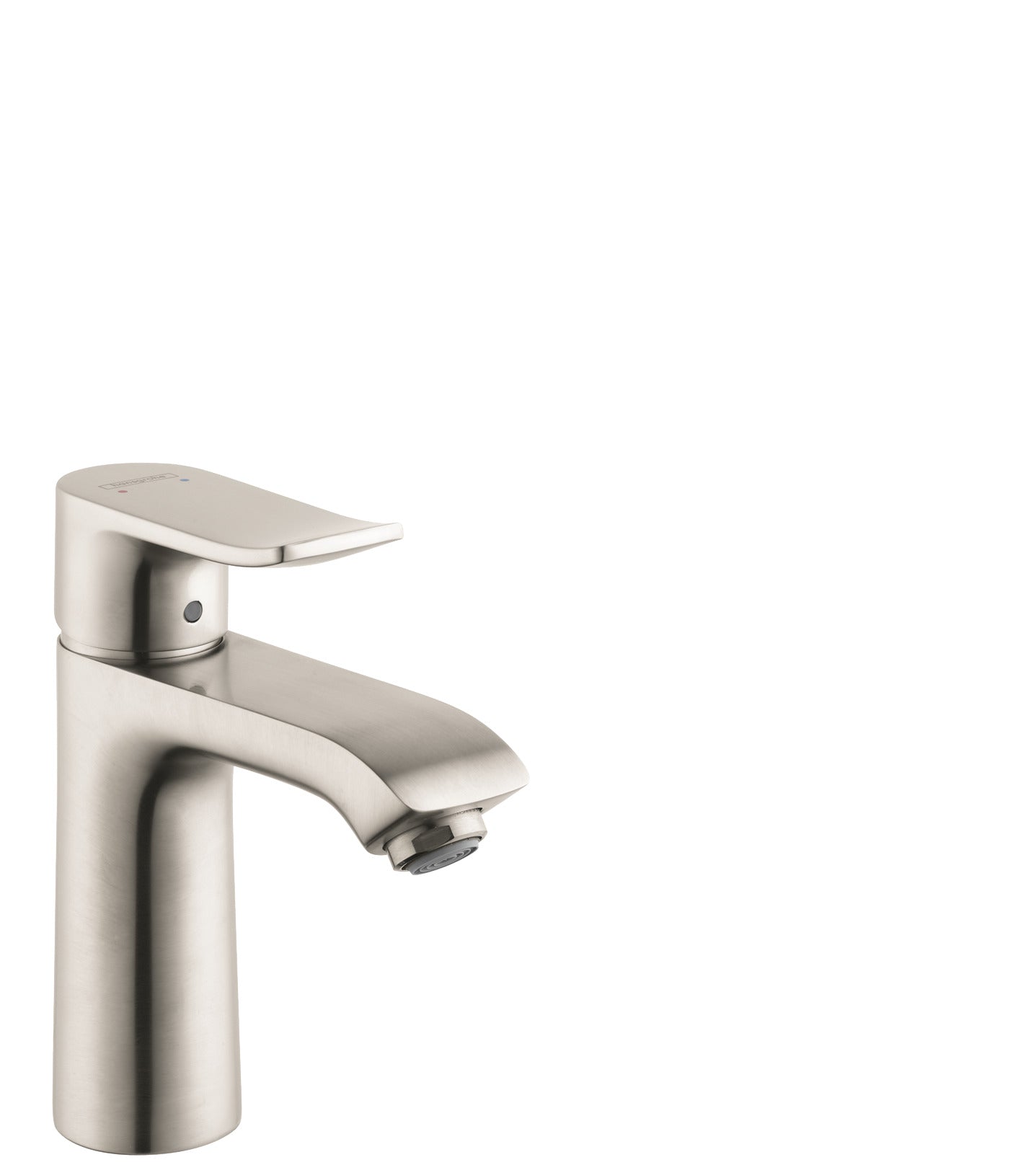HANSGROHE 31080821 Brushed Nickel Metris Modern Single Hole Bathroom Faucet 1.2 GPM