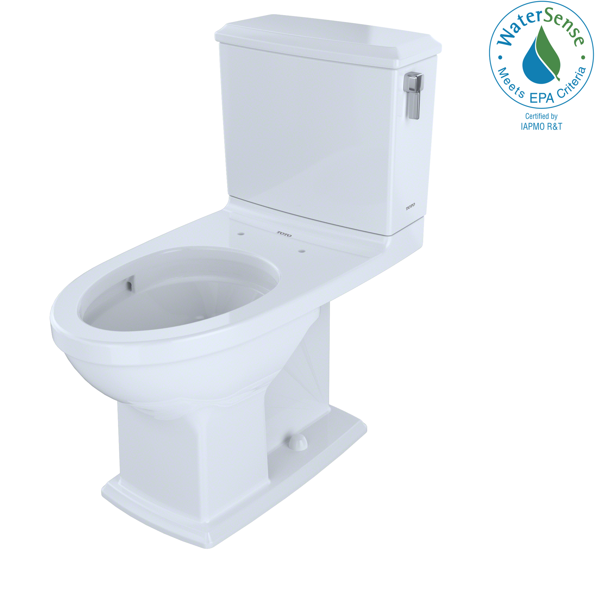 TOTO CST494CEMFRG#01 Connelly Two-Piece Elongated Dual-Max 1.28 and 0.9 GPF Universal Height Toilet with CEFIONTECT and Right Lever , Cotton White