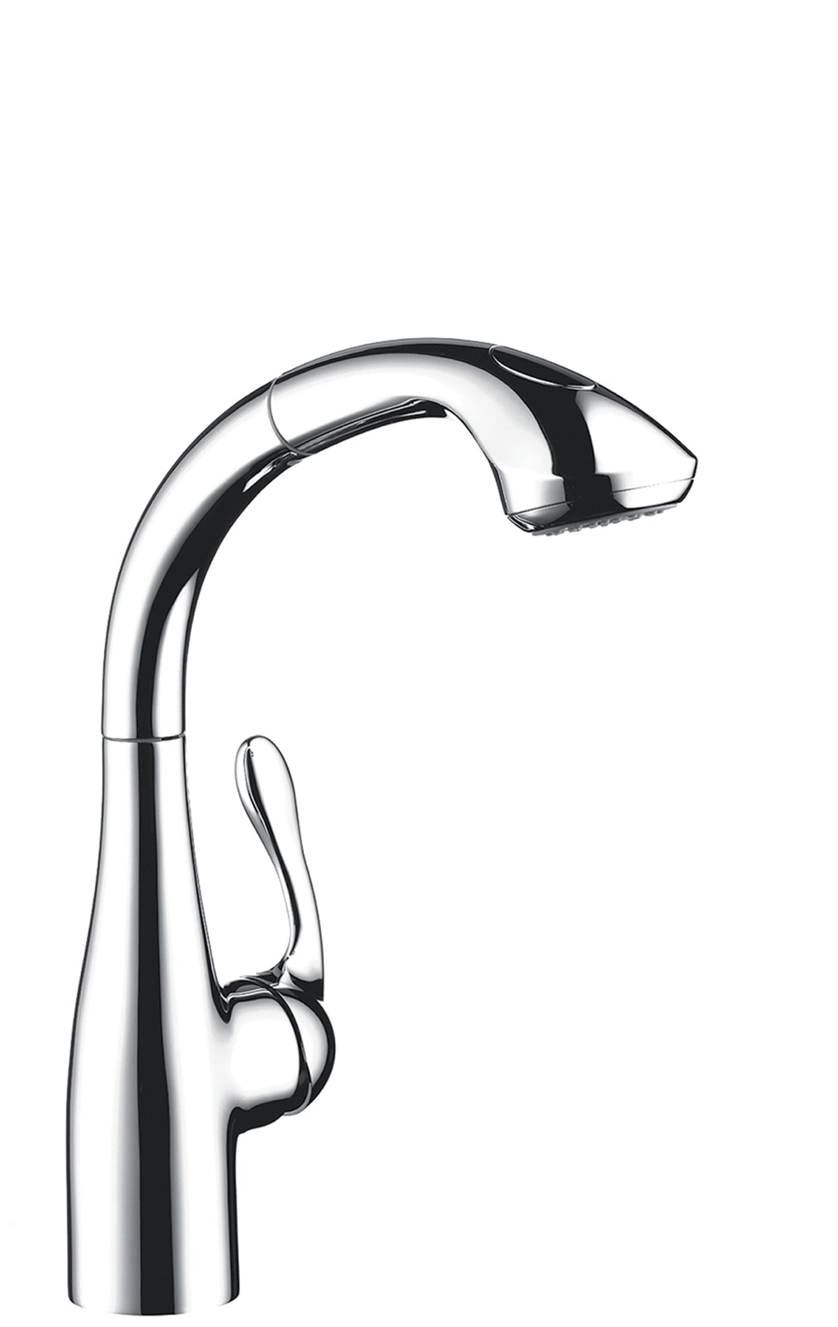 HANSGROHE 06461000 Allegro E SemiArc Kitchen Faucet, 2-Spray Pull-Out, 1.75 GPM in Chrome