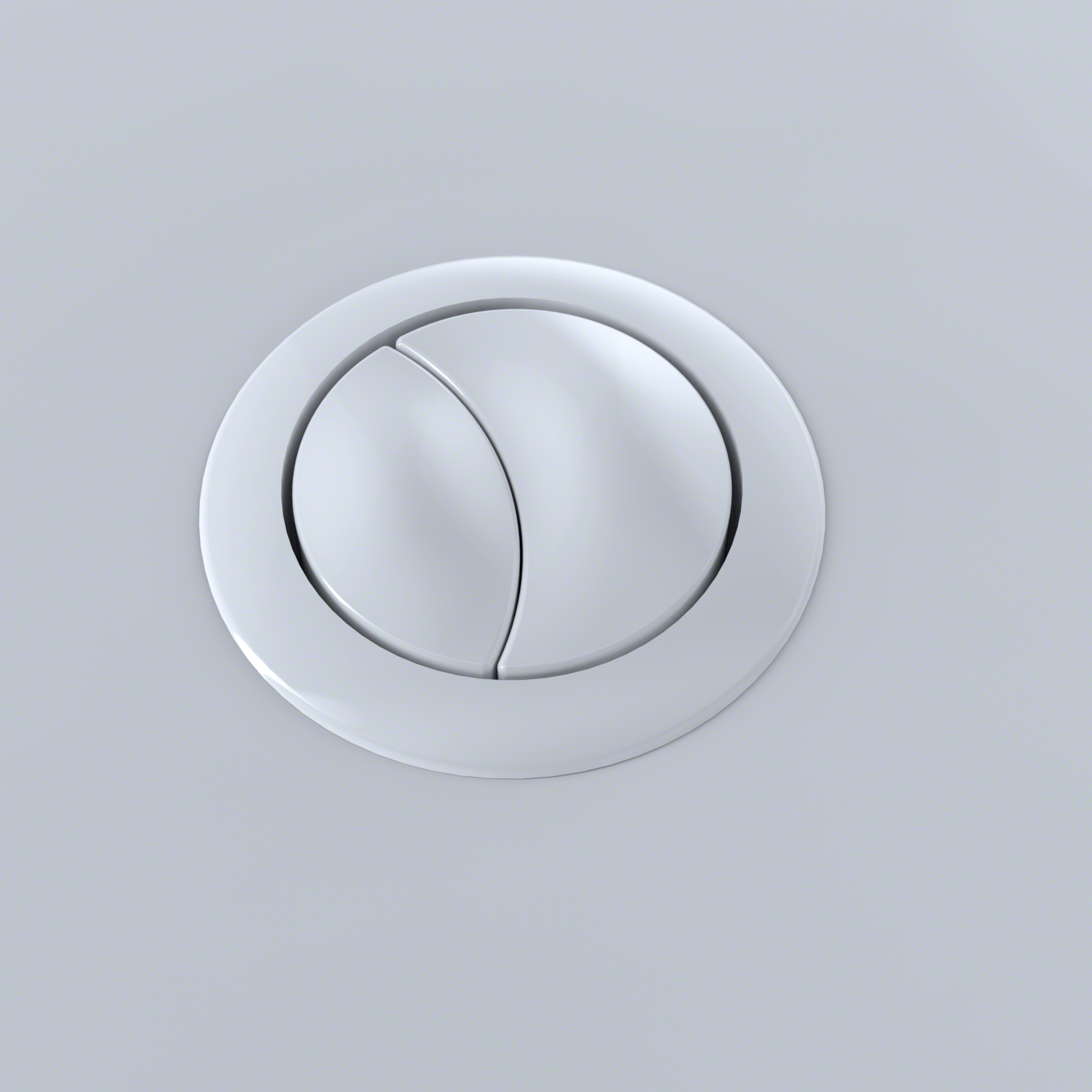 TOTO THU340#01 AQUIA 1PC PUSH BUTTON CST654 53MM - COTTON WHITE , Cotton White